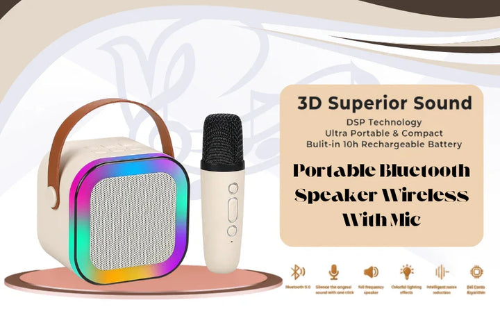 Bluetooth karaoke machine for kids and adults outdoor party