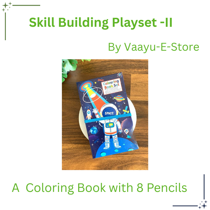 Astronaut Scratch Coloring Book Kit, Colorful Mini Puzzle Foam Mat – Soft Interlocking Play Tiles by Vaayu-E-Store