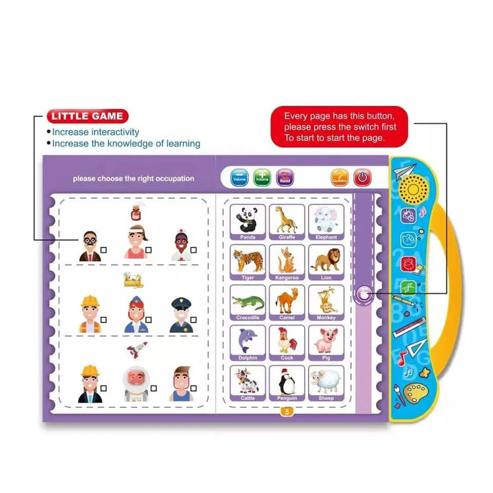 •	Talking English book for kids