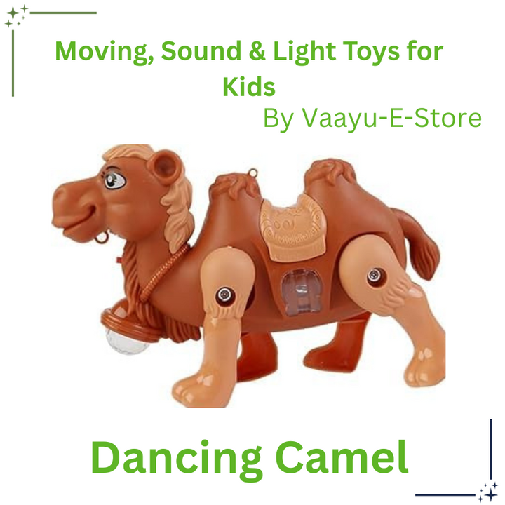 Light-Up Camel Musical Toy for Kids – Vaayu-E-Store Musical Light-Up Camel Walking & Dancing Toy for Kids – Vaayu-E-Store 