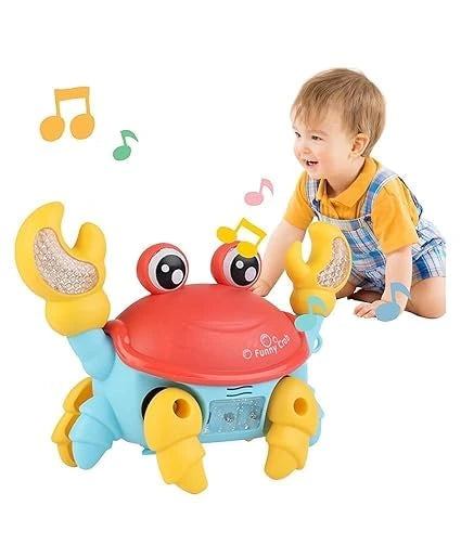 4.	side-view-lights-on – "Crab Toy Showing Flashing Lights During Movement"