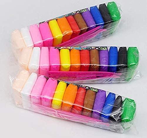 Vaayu-E-Store Super Light Clay – Pack of 3 Sets 36 Air Dried Colors DIY Craft Clay Kit for Kids Soft, Non-Toxic Art Fun & Creative Toys for Children