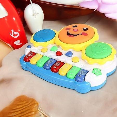 Vaayu -E- Store Musical Drum Set Piano Keyboard Toys for 3-Year-Old Boys, Educational Music Instruments