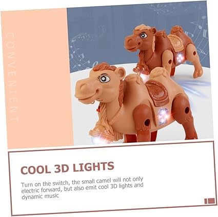 •	Dancing camel toy for kids
•	Musical animal toy for toddlers
•	Light-up toy camel

