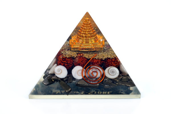 Vaayu-E-Store Money Magnet Pyrite Laxmi Shree Yantra Pyramid