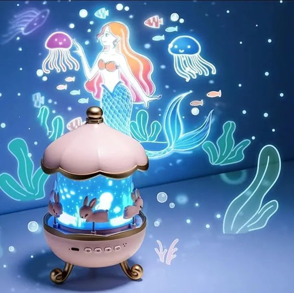 Vaayu-E-Store 1080p Rotating Galaxy Projector – 360° Cabin Design, 6000 Lumens | Portable Mini Cinema for Movies, Gaming & Romantic Nights