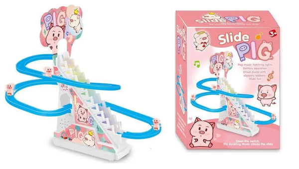 Cute cat climbing roller coaster toy for toddlers"

"Musical kitten ride track toy by Vaayu-E-Store"