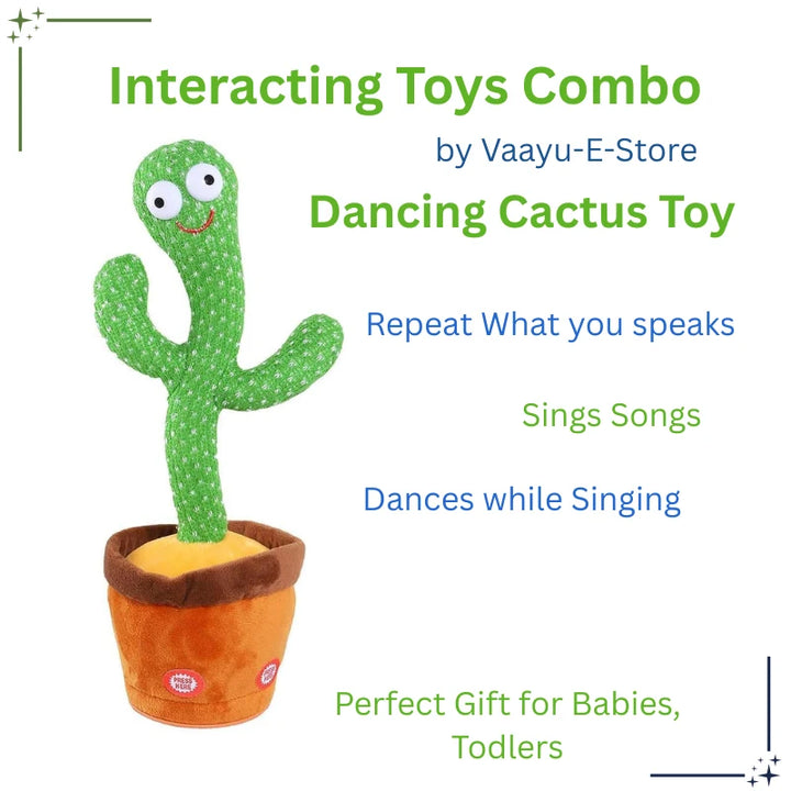 Dancing Cactus Toy – Interactive Singing Plush for Babies