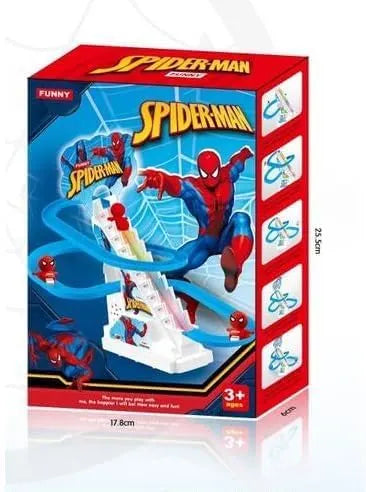 Spider superhero track toy for boys with climbing action"

"Vaayu-E-Store spider hero roller coaster with LED lights"