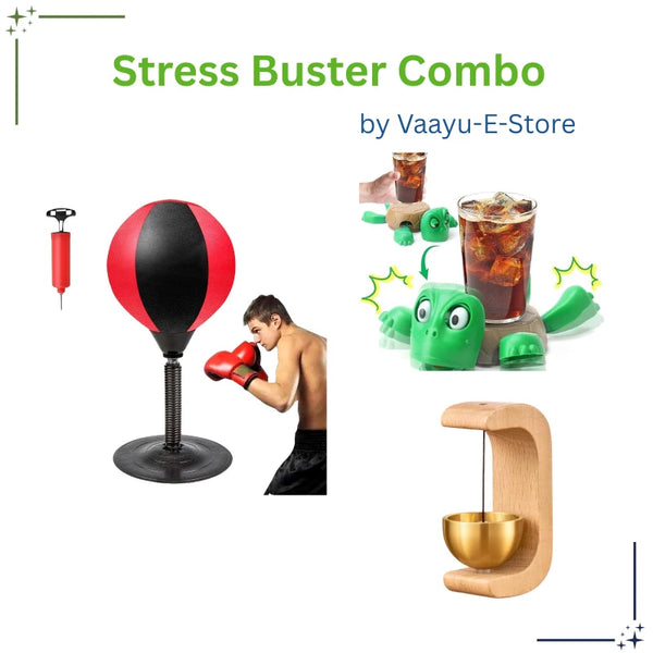 Stress Buster Combo – Unique Gift Set for Desk, Office & Home by Vaayu-E-Store
