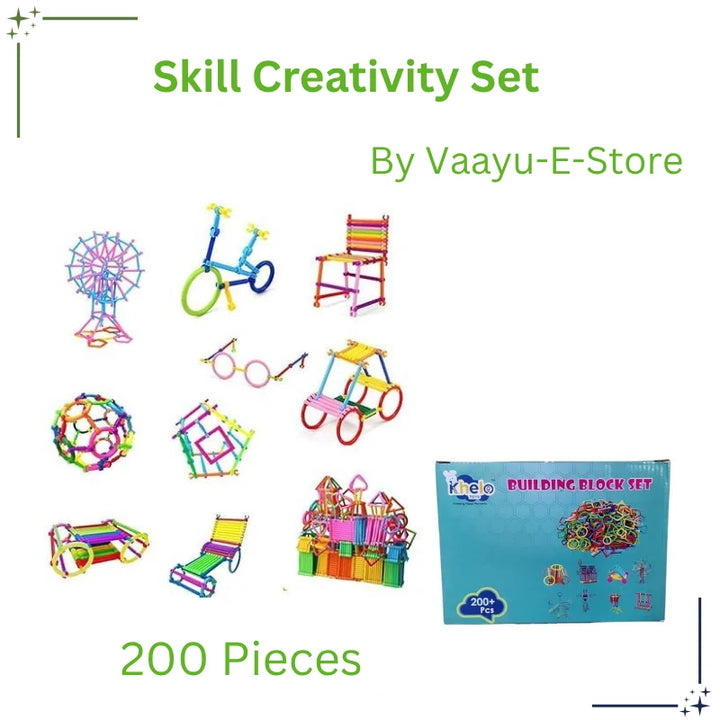 Skill Building Combo – Blocks and Clay Toys by Vaayu-E-Store

Khelo