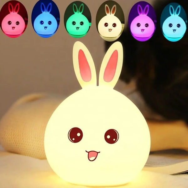 Vaayu bunny night light with color changing LED glow"