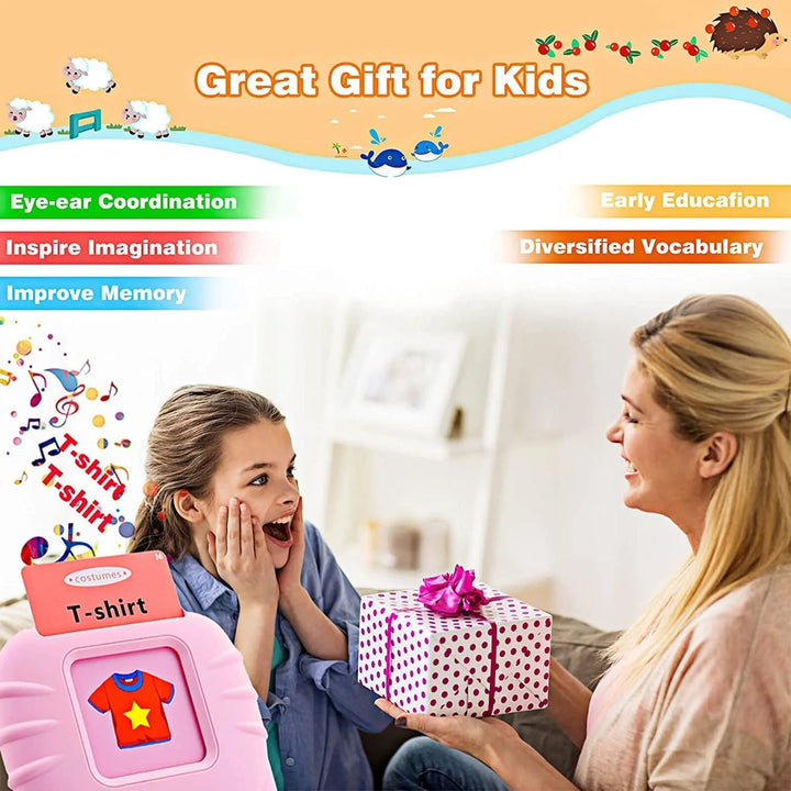 Flash card machine for 2-4 year old kids with sound effects