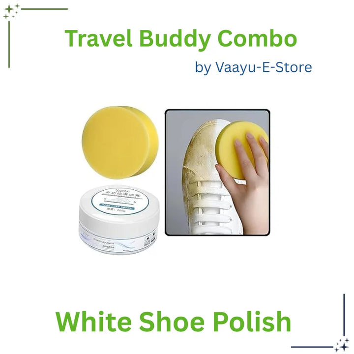 White Shoe Cleaner Liquid for Travelers – Vaayu-E-Store

