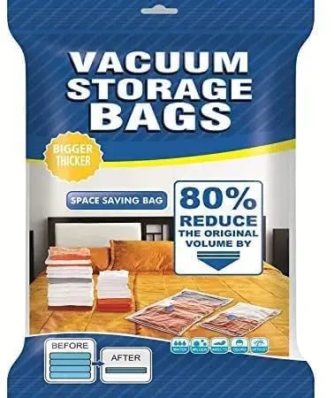 Vaayu‑E‑Store vacuum storage bags 5‑piece set with hand pump

