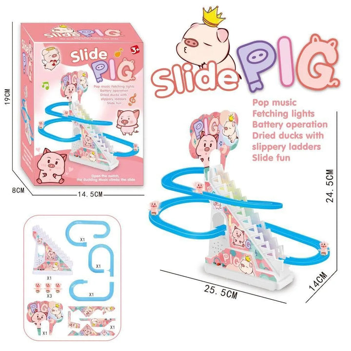 Cat theme stair climbing toy for 3+ year-old kids