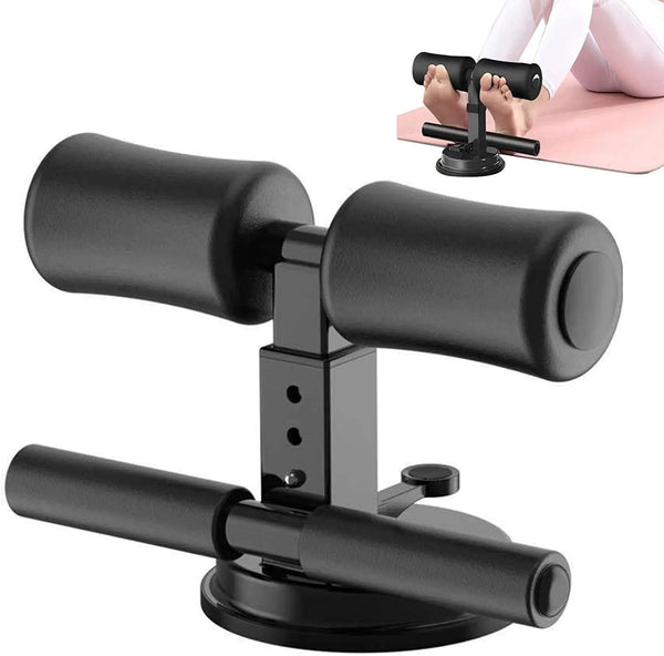 Portable sit-up bar with suction base for home workout