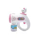 Vaayu-E-Store Soap bubble gun, battery operated, with LED light, 10 holes, white