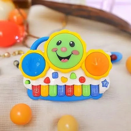 Vaayu‑E‑Store 3‑in‑1 musical drum piano keyboard toy for toddlers
