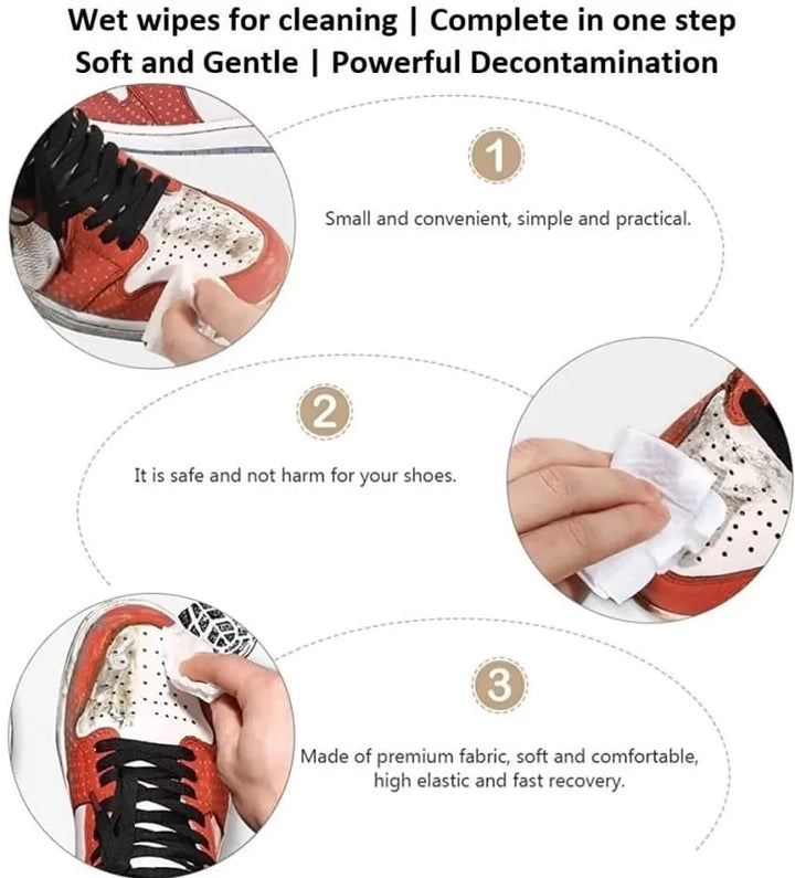 Sneaker before and after wipe cleaning
, Vaayu-E-Store, vaayu, Vayu Shoe Wipes