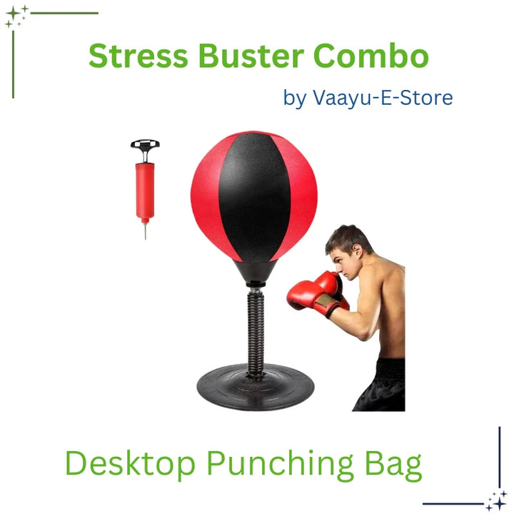 Desktop Punching Ball – Stress Relief Boxing Toy by Vaayu-E-Store

