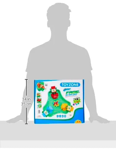 Interactive group game with frogs and marbles