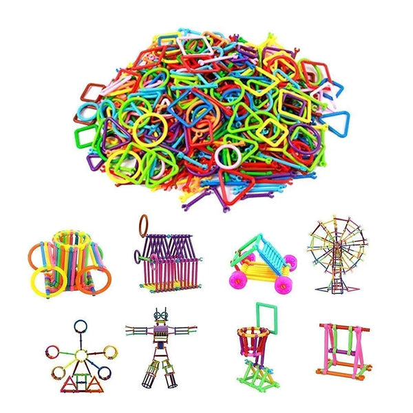 200-piece colorful building blocks toy set for kids aged 3+