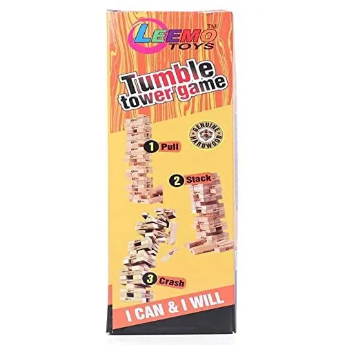 48 hardwood blocks stacking game for families